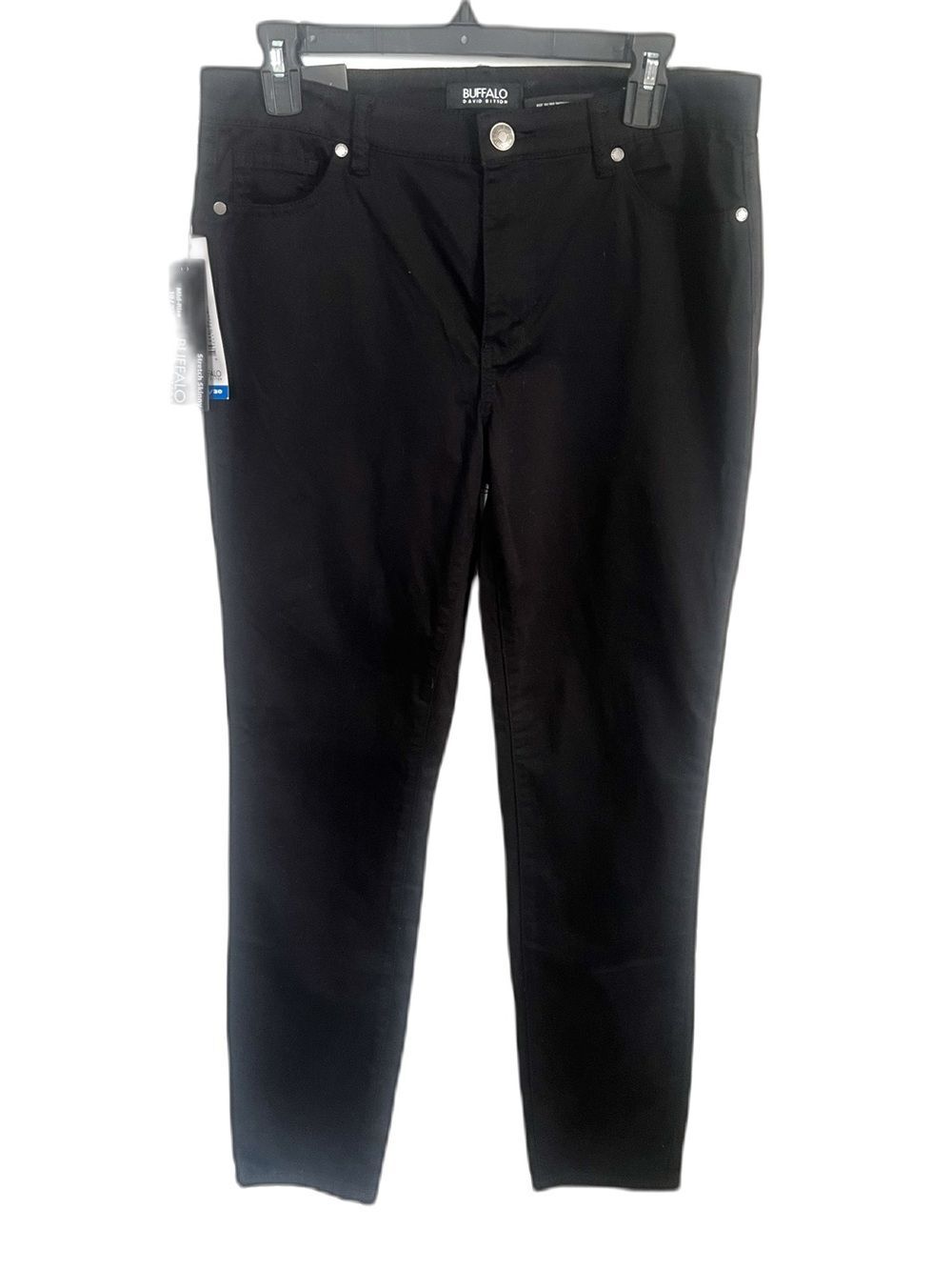 Buffalo Hope Mid Rise Stretch Black Skinny Pant Rock Alternative Style Fit 10/30